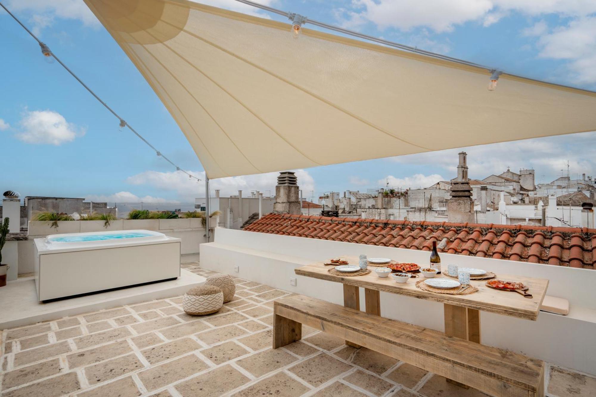 Casa U Burie, Casa Design Con Terrazza Panoramica E Jacuzzi Apartment Cisternino Exterior photo